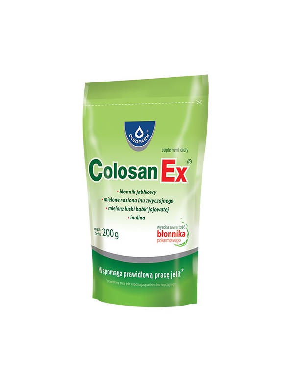 Colosan Ex o dużej zawartości błonnika pokarmowego.